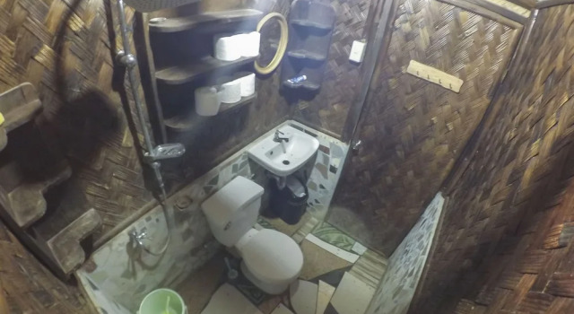 Кровать в общем номере Bamboo Nest