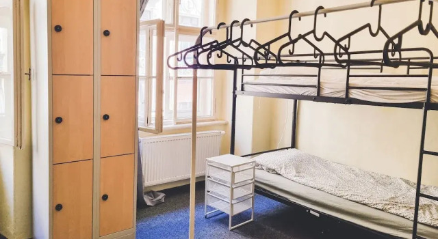Bett im Wohnheim Korea town