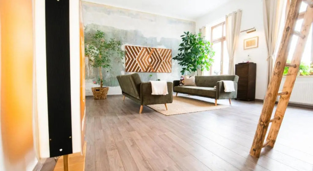 theleaf - design apartment & café, Забронировать Апартаменты/квартира Отели Лейпцига с парковкой, рядом с Музей Баха, Парковка