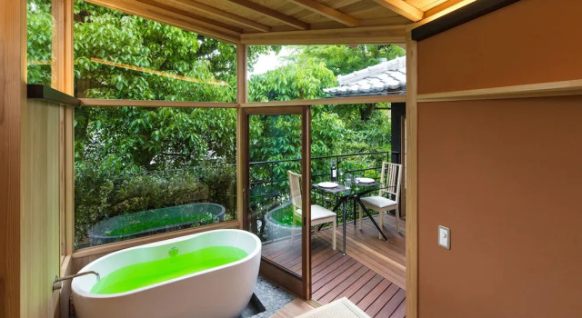 Suite 2 camere con balcone e con vista sul giardino Machiya Maya Gion
