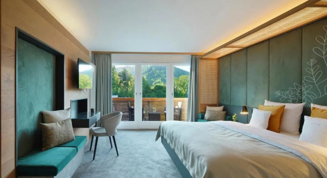 Двухместный номер Deluxe Wallberg Building с видом на горы Das Tegernsee