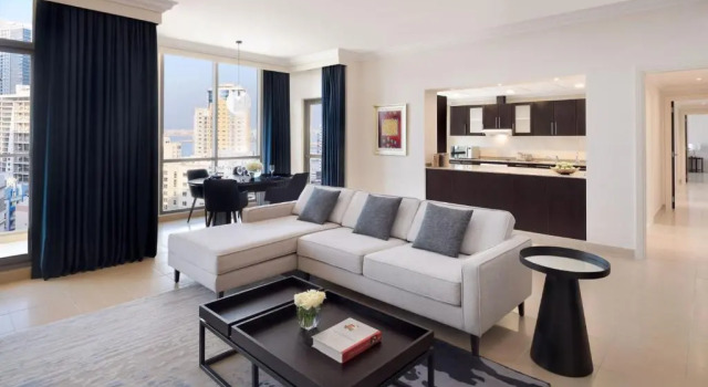 Апартаменты с 3 комнатами с балконом и с видом на город Marriott Executive Apartments Manama, Bahrain
