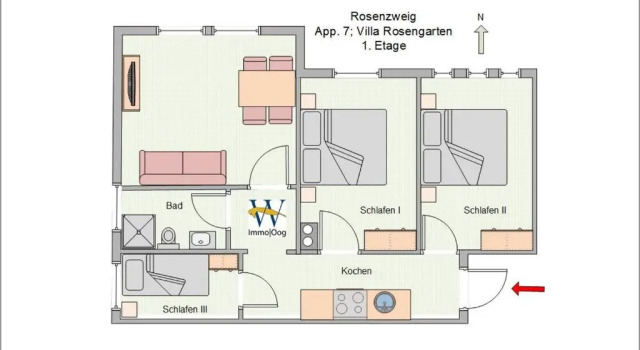 Апартаменты Ferienwohnung 7 Rosenzweig