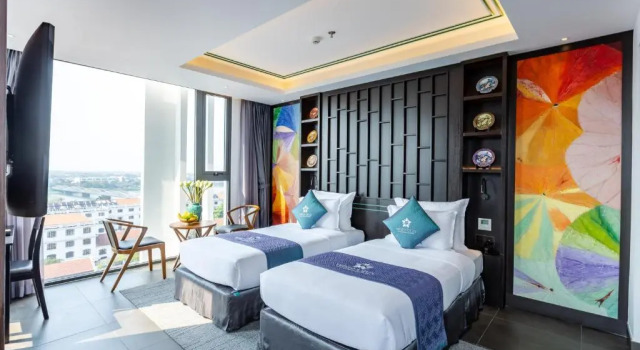 Двухместный номер Deluxe с видом на реку White Lotus Hue Hotel