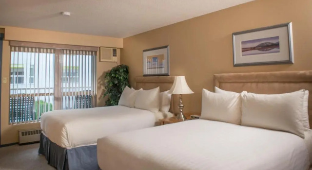 Четырёхместный номер Standard с видом на бассейн Hilltop Inn - Salmon Arm