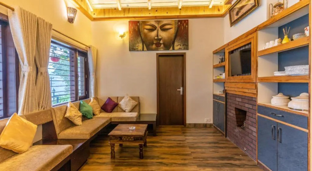 Saffronstays Gardens On The Lake, Bhimtal - Pet-Friendly Garden Villa By The Lake, Rezervovat Vila Bhimtal Uttarakhand