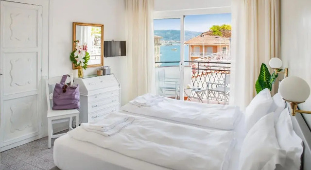 Двухместный номер Standard с балконом и с видом на море Hotel Moresco