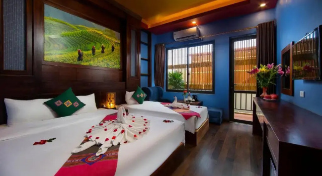 Трёхместный номер Standard с балконом Sapa Sweet Time Hotel