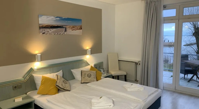 Двухместный номер Comfort с балконом и с видом на море Hotel Residenz Lauterbach