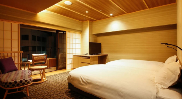 Двухместный номер Comfort с балконом The Shiroyama Terrace Tsuyama Villa
