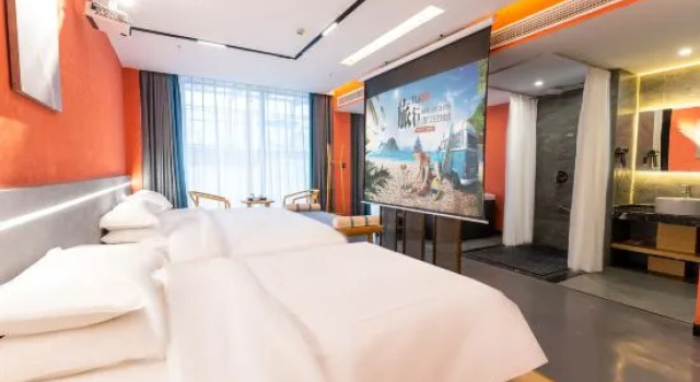 Двухместный семейный люкс Twelve Cities · BaiyujingCourtyardHotSpringResortDesignHotel
