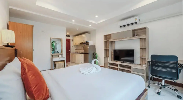 Апартаменты 1BR Near Naiharn Pool&Relaxed Vibes C199