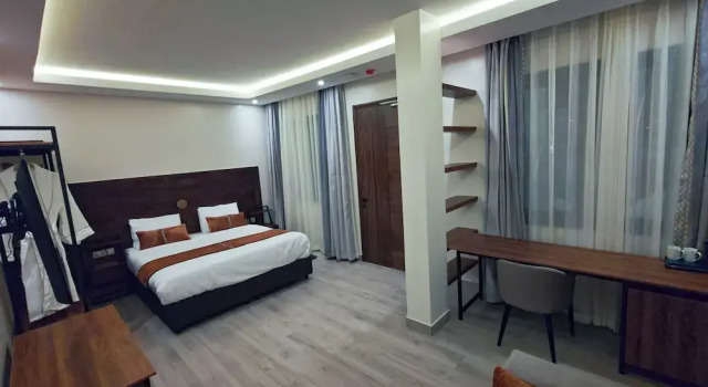Luxo Casal quarto com vista para a cidade Akira Hotel