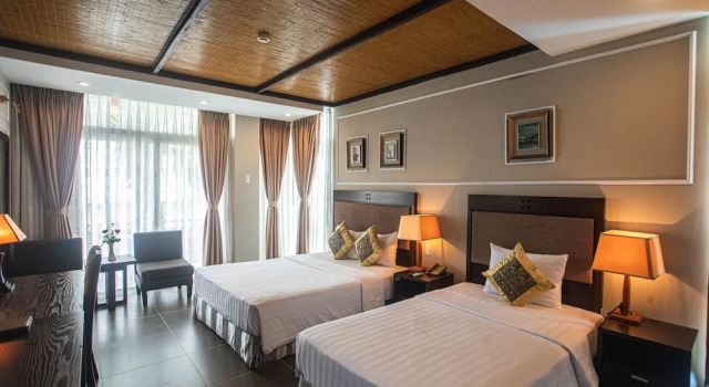 Двухместный номер Deluxe с балконом и с видом на сад Seaside Resort Vung Tau