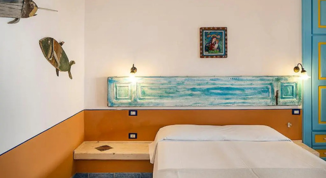 Четырёхместный номер Deluxe с видом на море Hotel Mamma Santina