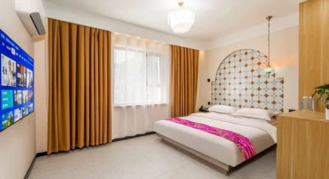 Двухместный люкс Deluxe с видом на восход Red Willow Flower ·Terrace Garden Homestay