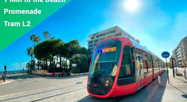 Студия 1 Min to the Beach Apartment - Kitchen - Tramway - Air Conditioner - Wifi - Promenade Des Anglais