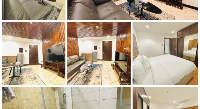 Апартаменты с 2 комнатами с красивым видом из окна Kiev Tower Hotel Apartments