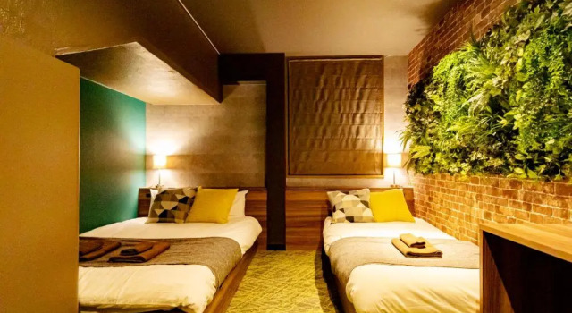 Четырёхместный room (window is not guaranteed) UNDER RAILWAY HOTEL AKIHABARA