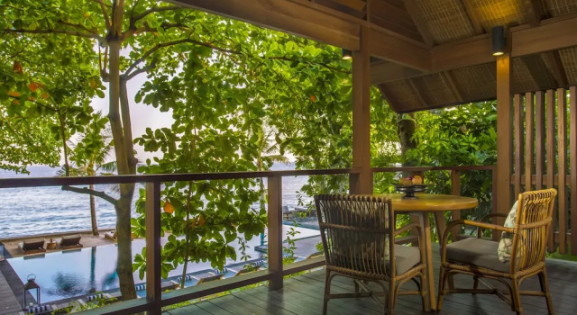 Люкс с балконом и рядом с пляжем Jeeva Santai Villas