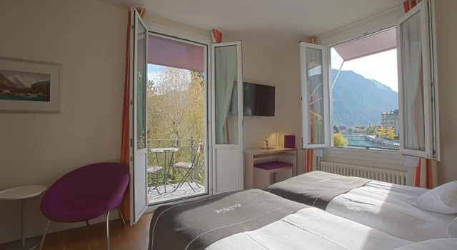 Двухместный номер Boutique с видом на сад и гору Юнгфрау Boutique Hotel Bellevue