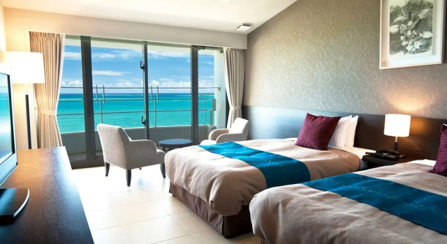 Двухместный номер Standard с балконом и с видом на океан Hotel Hamahigashima Resort