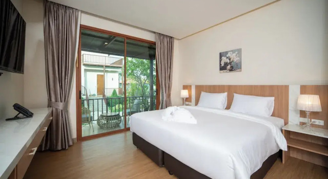 Номер Superior с балконом и с видом на сад Natural Beach Resort Thasala