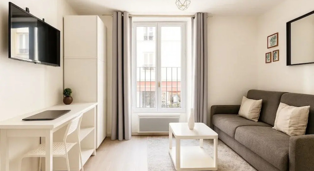 Studio cosy proche des Buttes-Chaumont, Забронировать Апартаменты/квартира Париж Иль-де-Франс, рядом с Курон