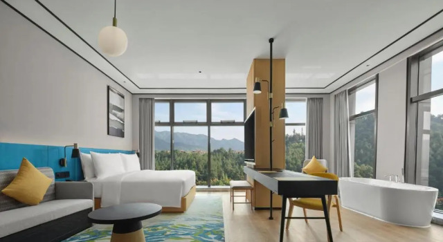 Номер Deluxe Hilton Garden Inn Huzhou Anji Phoenix Mountain
