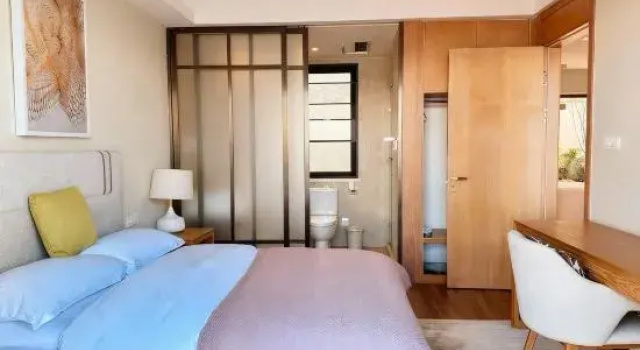 Семейный люкс с красивым видом из окна Wohetian Vacation Apartment