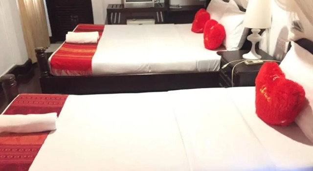 Трёхместный номер Superior с 3 комнатами с балконом и с видом на город Villa Senesouk Luang Prabang