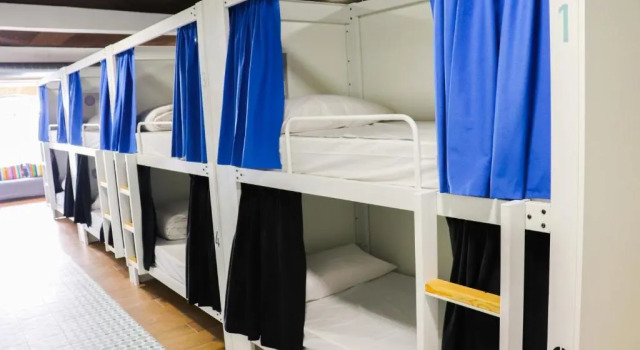 Кровать в общем номере R4Hostel