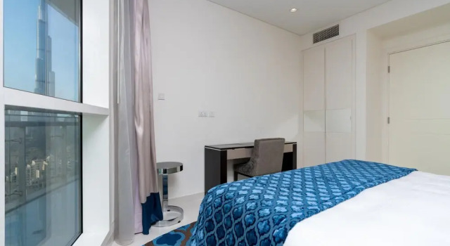 SuperHost- Stunning Burj View 2BR in Downtown Dubai, Забронировать Апартаменты/квартира Даунтаун Дубай , рядом с Дубайский аквариум