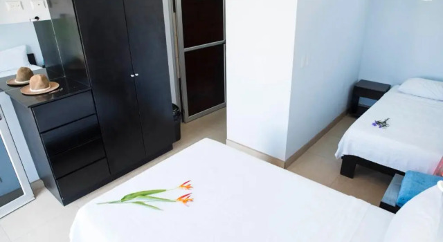 Двухместный номер Deluxe с видом на море Room2Board Hostel and Surf School