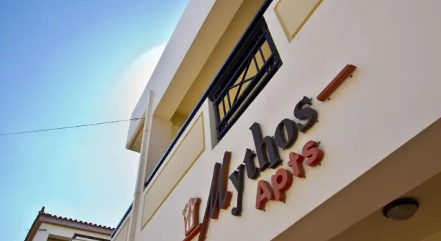 Mythos- Platanias- Hotel -Apts, Забронировать Апарт-отель Отели Платаньяс с завтраком, рядом с Пляж Платаниас, Завтраки