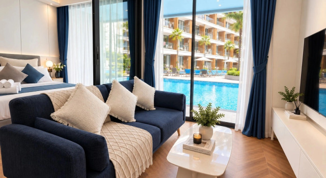 Апартаменты The Sunshine Beach King Suit Pool terrace