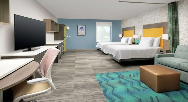 Четырёхместный студия люкс Accessible with Tub Home2 Suites By Hilton Phoenix Airport South