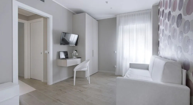 Апартаменты Deluxe c 1 комнатой с балконом и с видом на море Residence Dolcemare