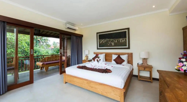 Двухместный люкс с балконом и с красивым видом из окна Alamdini Resort Ubud