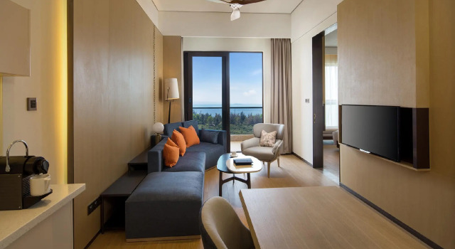 Семейный люкс Deluxe с 2 комнатами Hongtang Bay Jianguo Resort Sanya