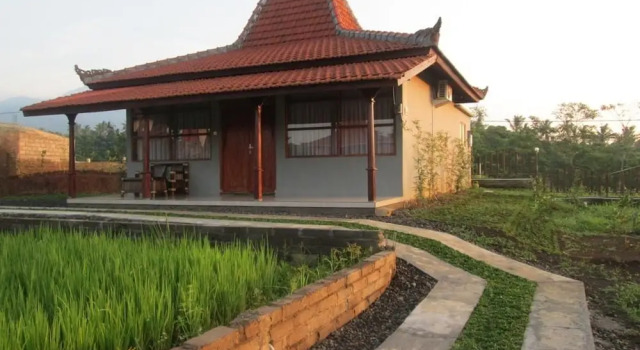Camera doppia Superior con vista sul giardino Kampoeng Joglo Ijen