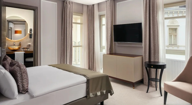 Двухместный номер Superior с балконом и с видом на город Boutique Hotel Saxonia
