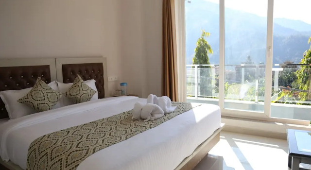 Номер Standard с красивым видом из окна Hotel Yog Tapovan