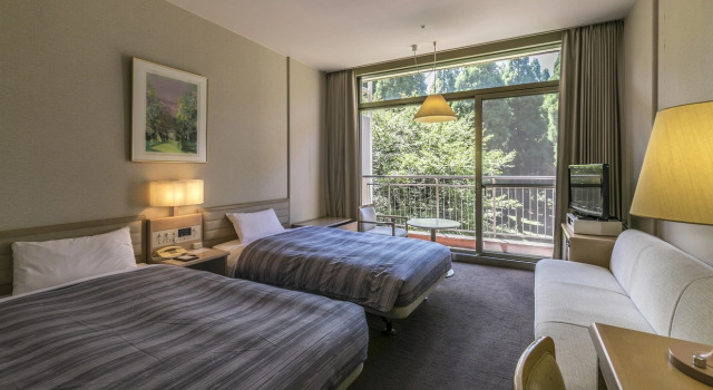 Двухместный номер Standard с красивым видом из окна Aso Resort Grandvrio Hotel