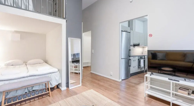 Renovated Loft in a Historical Downtown Building, Забронировать Апартаменты/квартира Тампере Западная Финляндия, рядом с Finnish Hockey Hall of Fame