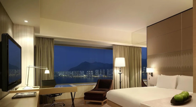 Двухместный клубный номер с видом на гавань Hyatt Regency Hong Kong, Sha Tin