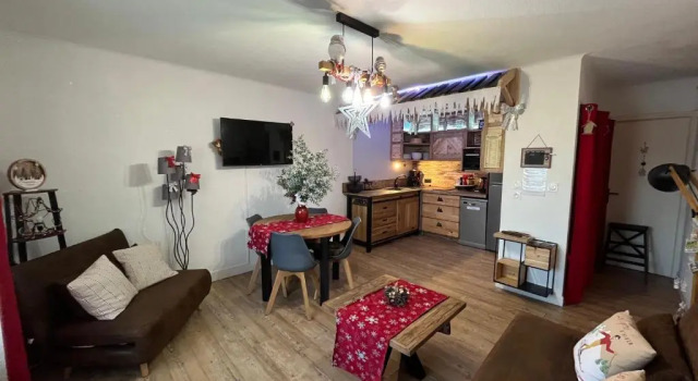 Апартаменты SUPERBE T2 classé 3 étoiles 45m2-WIFI gratuit-STYLE CHALET VUE PANO