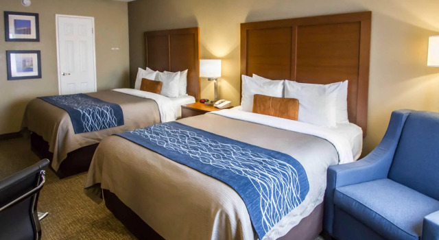 Четырёхместный номер Standard с видом на реку Comfort Inn Edgewater on Hudson River