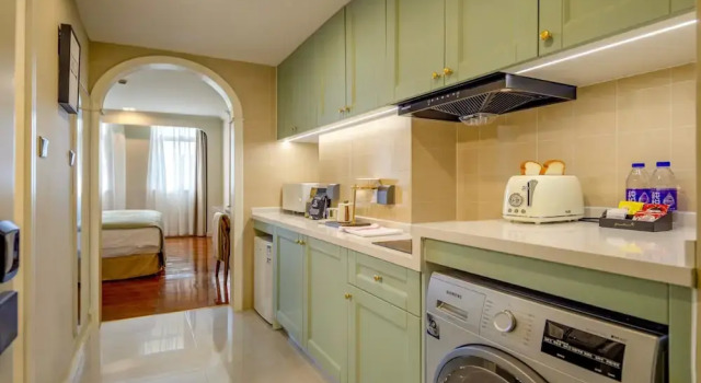 Двухместная студия плюс Executive Апартотель Green Court Residence City Center Shanghai