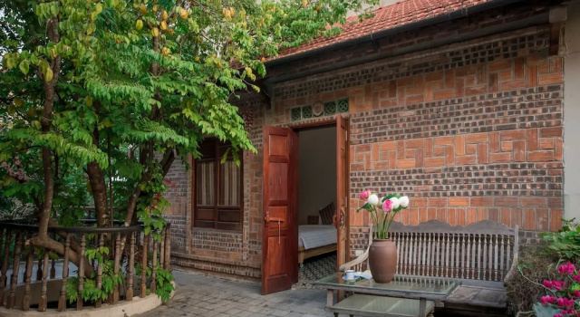 Трёхместный семейный номер Standard с видом на сад LittleTamCoc Boutique Villa Ninh Binh